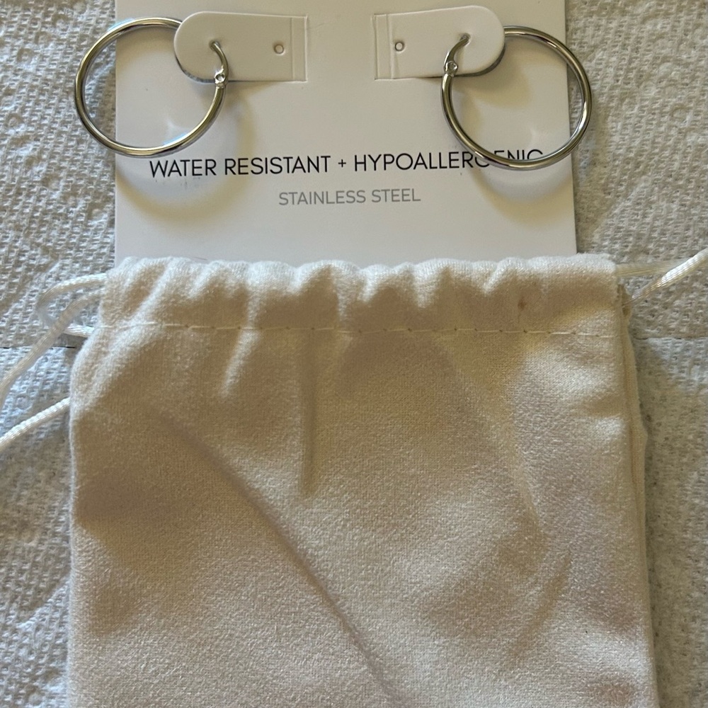 Stainless Steel Hoop Earrings